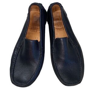 Mercanti Fiorentini Relax Driving Loafers Shoe Black Slip On Moc Toe Mens 10M
